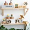 Wooden Music Box Music Boxmini Cute Pet Decoration Children Holiday Gifts(Blue Clothes Puppy)