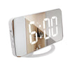 TS-8201-W Multifunctional LED Makeup Mirror Desk Clock Automatic Photosensitive Electronic Alarm (White)