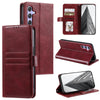 For Samsung Galaxy A36 Simple 6-Card Wallet Leather Phone Case(Wine Red)