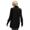 Women Mid-length Sweater Jacket Temperament Loose Knitted Cardigan, Size: M(Wine Red)
