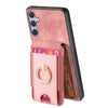 For Samsung Galaxy Note20 Retro Splitable Magnetic Stand Card Bag Leather Phone Case(Pink)