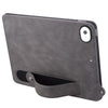 For iPad mini 5 / 4 / 3 / 2 / 1 TPU Leather Back Tablet Case with Wristband(Grey)