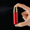 Portable Mini Refillable Glass Perfume Fine Mist Atomizers with Metallic Exterior, 5ml (Red)