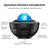 G004 Small Bowl Starry Projection Lamp Laser Light with Bluetooth Speaker(Black)