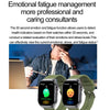 ET585 2.04 inch Steel Strap IP68 Waterproof Smart Watch, Support ECG / Blood Composition Measurement(Black)