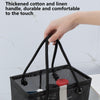 Mesh Toiletry Bag Basket Drainable Bath Bag Foldable Large Open Tote Bag Long Black