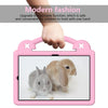 For Samsung Galaxy Tab A7 10.4 2020 T500/T505 Handle Kickstand Children EVA Shockproof Tablet Case(Pink)