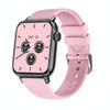 QS08 PRO 1.83 inch BT5.2 Smart Sport Watch, Support Sleep / Heart Rate / Blood Oxygen / Temperature / Blood Pressure Health Monitor(Black+Pink)