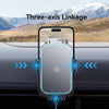 USAMS CD229 15W Accurate Aligment Wireless Charging Car Phone Holder with Suction Cup(Black)