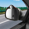 3R 3R-157 2 in 1 Car Auxiliary HD Blind Spot Mirror with Carbon Fiber Texture Rain Shield, Style:Round Shape