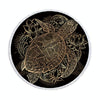 Animal Pattern Round Superfine Fiber Beach Towel with Tassel, Size:150 x 150cm(Lotus Turtle)