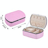 HN-001 Travel Portable Ring Lipstick Jewelry Storage Box(Necklace Version Pink)