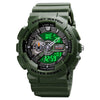 SKMEI 1688 LED Dual Time Digital Display + Pointer Luminous Sports Electronic Watch(Army Green)