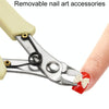 Stainless Steel Tip And Diagonal Cutting Pliers Nail Removing Drilling Cutters(White)