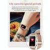 LOANIY HT2 1.28 Inch Heart Rate Detection Pedometer Smart Watch, Color: Gold Steel