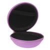 Grid Style Portable Carrying Bag Box for Headphone / Earphone(Purple)