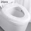 20pcs Paste Portable Waterproof Non-woven Disposable Toilet Seat Cover(White)