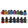 1pair MEROCA Mountain Bike Expansion Lock Bar Plug Road Bike Bicycle Bar Plug End Cover, Color: Black