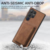 For Samsung Galaxy S25 Ultra 5G Retro Leather Card Bag Magnetic Phone Case(Brown)