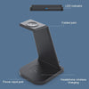 HQ-UD21 3 in 1 Folding Mobile Phone Watch Multi-Function Charging Stand Wireless Charger for iPhones & Apple Watch & Airpods (White)