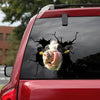 7 PCS Animal Wall Stickers Cattle Head Hoisting Car Window Static Stickers(Cow 02)