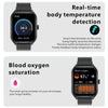 Qx5 1.96 inch BT5.2 Smart Sport Watch, Support Bluetooth Call / Sleep / Blood Oxygen / Temperature / Heart Rate / Blood Pressure Health Monitor(Black)