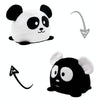 15cm Flipped Doll Double-Sided Expression Flipped Animal Cartoon Doll Plush Toy(Black And White Panda)