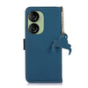 For Asus Zenfone 10 / Zenfone 9 Genuine Leather Magnetic RFID Leather Phone Case(Blue)