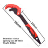 Quick Self-Locking Bathroom Wrench, Random Color Delivery, Specification:  14 Inch (30-60mm)