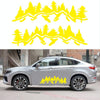 2 PCS/Set D-924 Mountain Woods Pattern Car Modified Decorative Sticker(Yellow)