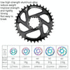 BDSNAIL Mountain Bike Single Disk GXP Direct-Shaped Integrated Disk Positive And Negative Tooth Disc, Colour: 36T (Black)