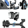 Car Rearview Mirror Mobile Phone Holder Multifunctional AR Navigation Support Bracket(Extending Rod)