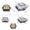 80A Car Audio Amplifier Modified Solid Brass Fuse Holder With Transparent Cover, Specifications: 2-way