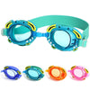 RUIHE Children Cute Cartoon Waterproof Anti-Fog Swimming Goggles(Blue)