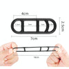 6pcs /Set Bicycle Headlight Silicone Strap Tail Light Fixed Leather