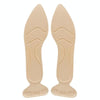 2pcs /Pair 8D Pad Inserts Heel Post Back Breathable Anti-Slip For High Heel Shoe Insole(Pointed Apricot)