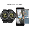 NX02 Sport Smartwatch IP67 Waterproof Support Tracker Calories Pedometer Smartwatch Stopwatch Call SMS Reminder(black)
