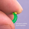 100 PCS SXP01 Dual CoreSilicone Floating Seat Fishing Accessories, Size: Large(Fruit Green)