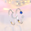 2pcs J259 Ladies Romantic Star Moon Stacked Open Rings(Adjustable)