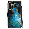 For Samsung Galaxy A26 5G Crystal Texture Colored Drawing Leather Phone Case(Peacock)