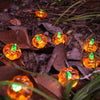 LED Halloween 3D Pumpkin String Lights Bar Shop Ambience Scene Layout Decorative Lanterns, Style: 30 LEDs Always On(Warm White)