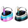 Ice Flower Gradient Rechargeable Low Noise Nail Polishing Machine, Specification: EU Plug (Pink Blue)