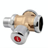 Stool Flush Valve Urinal Delay Valve Hand Press Flush Valve, Style:25 mm Copper Small