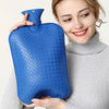 3000ml Large-Capacity Hot Water Bottle Injection Water Heating Foot Bed Warmer Quilt PVC Warmer Water Bag(Dark Blue)