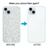 iPhone 15 Plus Blue Glass Battery Cover with Lens Cover