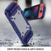 Game Handle Gamepad TPU+PC Protective Case for Switch OLED(Blue)