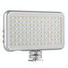 LED-013 Pocket 112 LEDs Professional Vlogging Photography Video & Photo Studio Light with OLED Display & Cold Shoe Adapter Mount for Canon / Nikon DSLR Cameras
