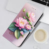 For Samsung Galaxy S23 FE 5G Crystal Texture Colored Drawing Leather Phone Case(Lotus)