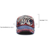 13948 Shark Pattern Washable Baseball Cap Spring and Autumn Sun Hat, Size:One Size(Dark Gray)