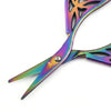 Stainless Steel Leaf Shape Scissors Handmade Tea Bag Scissors(Black Titanium)